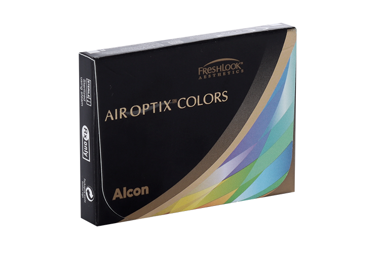 Линзы Alcon Air Optix Colors контакт цвет ежемес (диоптрия -0,00), 2 шт, коричневый