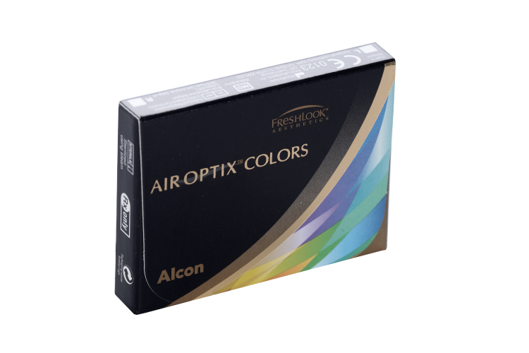 Линзы Alcon Air Optix Colors контакт цвет ежемес (диоптрия -1,75), 2 шт, изумрудный зеленый