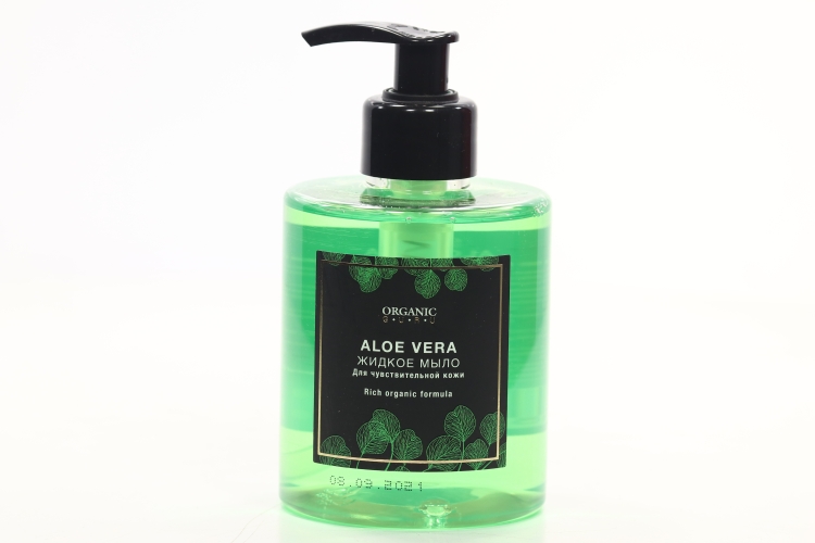 Мыло Органик Гуру ALOE VERA жидкое д/чувствительной кожи, 300 мл