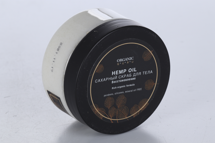 Скраб Органик Гуру HEMP OIL сахарный д/тела, 200 мл