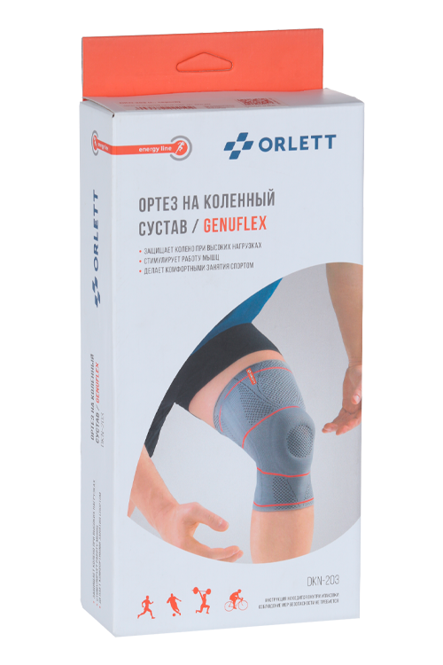 Ортез Orlett на колен сустав DKN 203 Nrg р L, серый