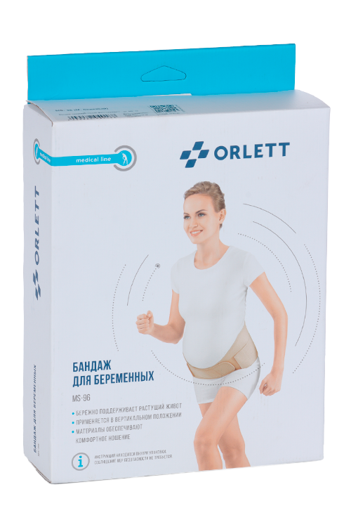 Бандаж Orlett ортопедич фиксир д/беременных MS-96 р M, бежевый