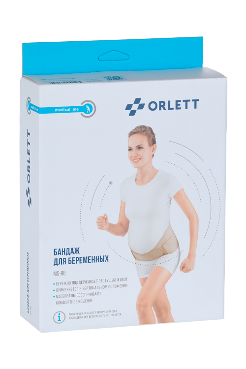 Бандаж Orlett ортопедич фиксир д/беременных MS-96 р L, бежевый