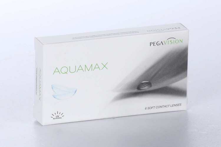 Контактные линзы Aquamax Pegavision двухнедельные R 8.6 (диоптрия -3,5), 6 шт