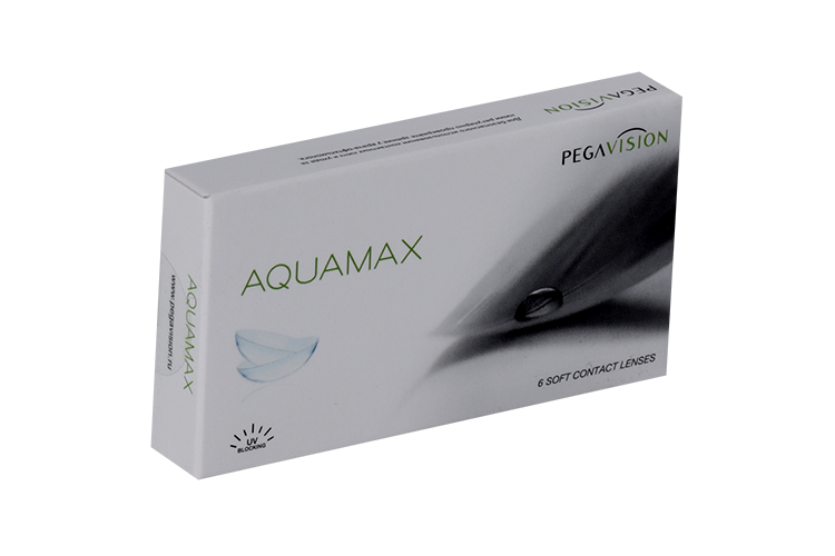Контактные линзы Aquamax Pegavision двухнедельные R 8.6 (диоптрия -1,5), 6 шт