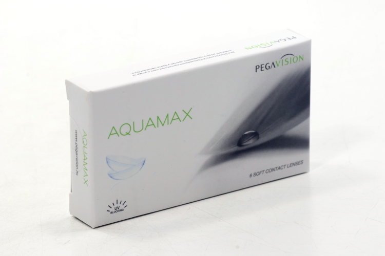 Контактные линзы Aquamax Pegavision двухнедельные R 8.6 (диоптрия -2,0), 6 шт