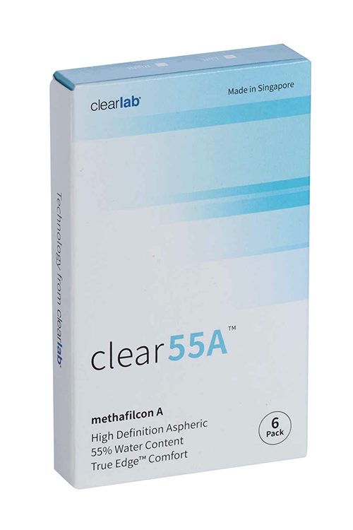 Линзы Clearlab Clear55 А контактные R 8.7 (диоптрия -1,50), 6 шт