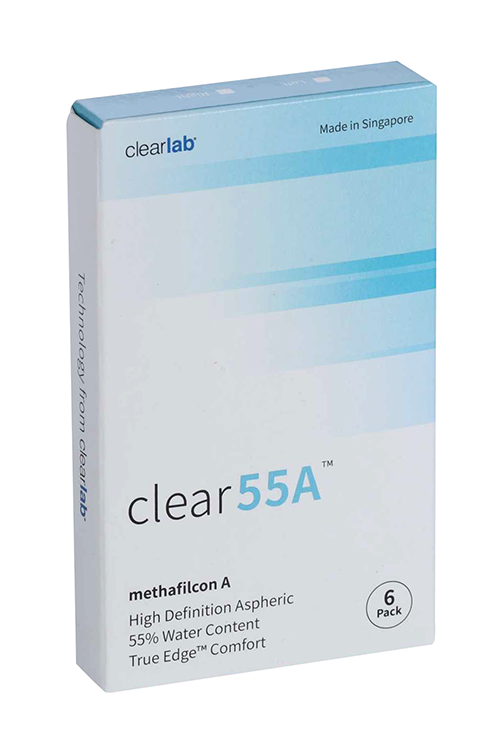 Линзы Clearlab Clear55 А контактные R 8.7 (диоптрия -2,75), 6 шт