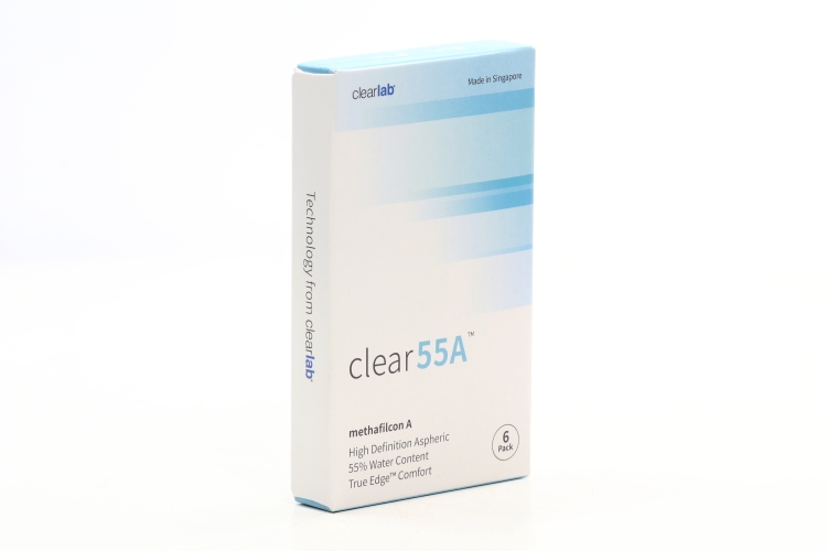 Линзы Clearlab Clear55 А контактные R 8.7 (диоптрия -3,0), 6 шт