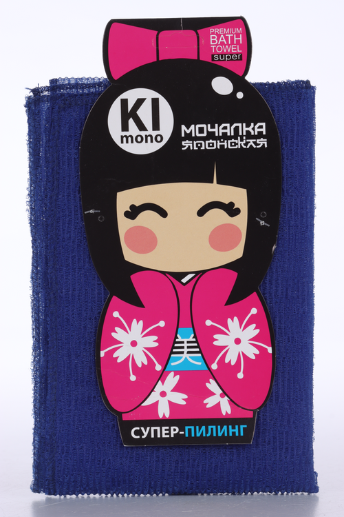 Мочалка-полотенце KIMONO 90х30 см, синий