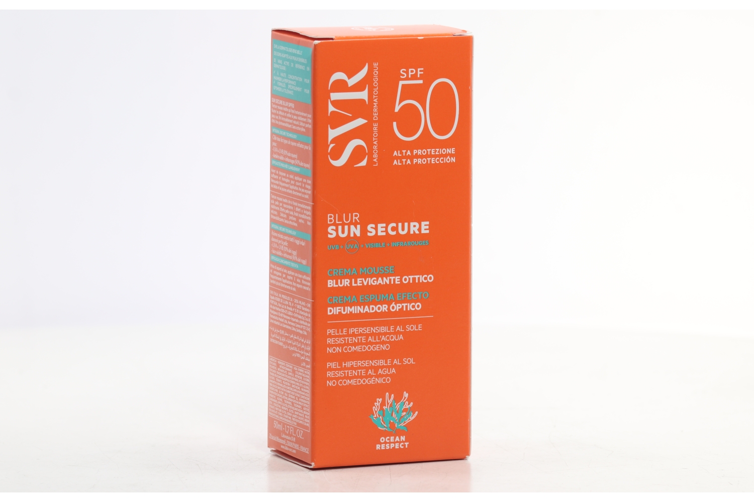 Крем-мусс SVR Sun Secure SPF50 солнцезащит с эффектом фотошопа, 50 мл