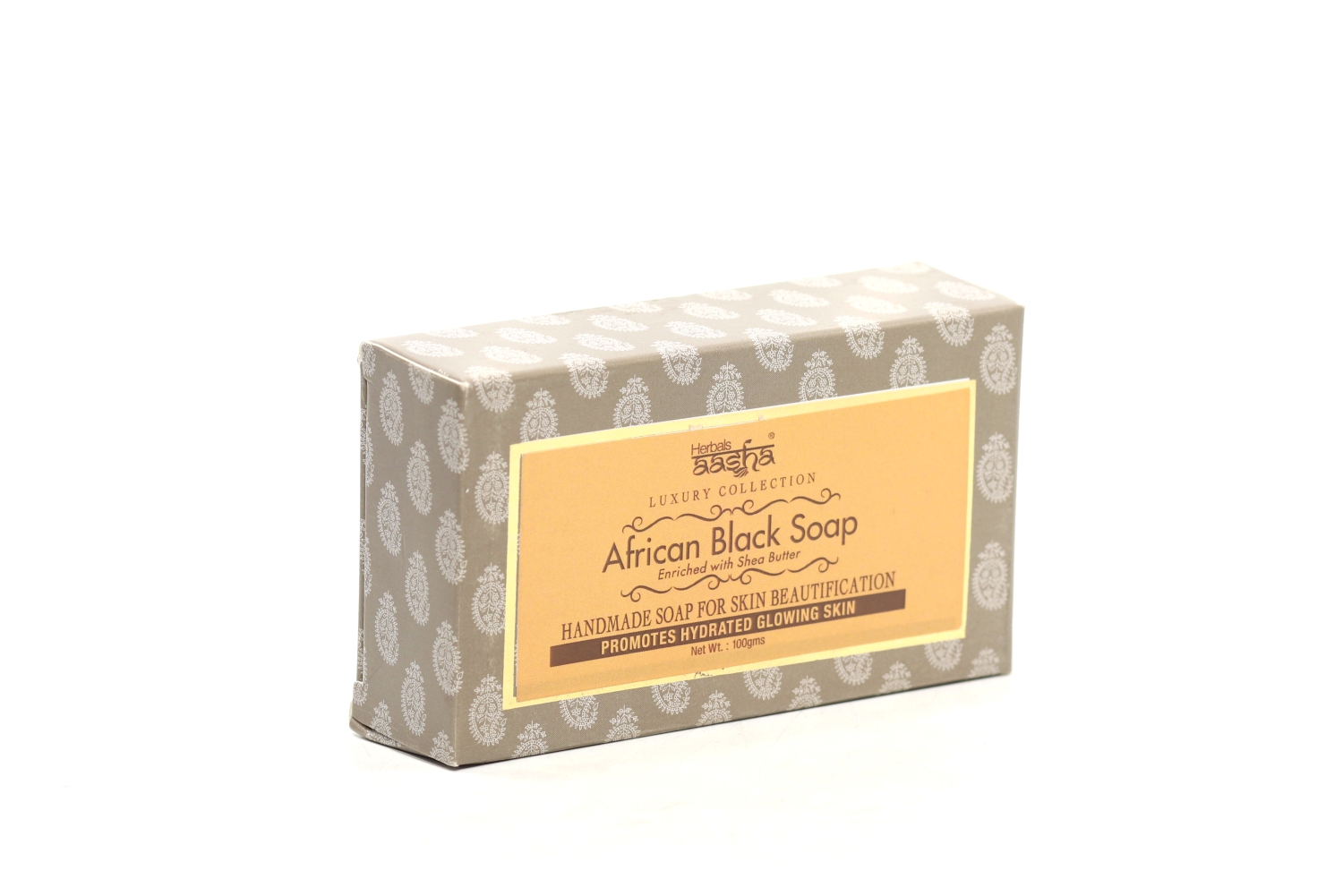 Мыло Aasha herbals африканское черное с маслом ши, 100 г