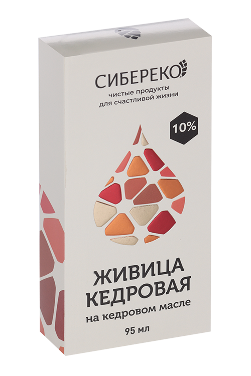Живица кедровая на кедровом масле 10%, 95 мл