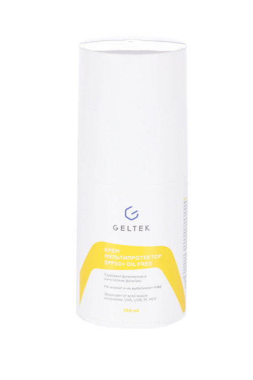 Крем Гельтек Sun Protection мультипротектор SPF 50+ oil free, 100 мл