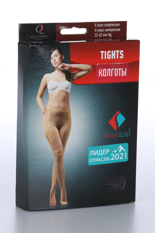 Колготки Тонус Эласт компресс 2 класс р L, черный