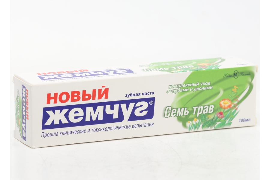 З/паста Новый Жемчуг Семь трав, 100 мл