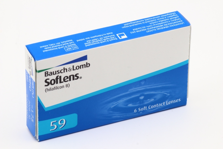 Линзы Bausch+Lomb SofLens 59 контактные R 8.6 (диоптрия -1,75), 6 шт