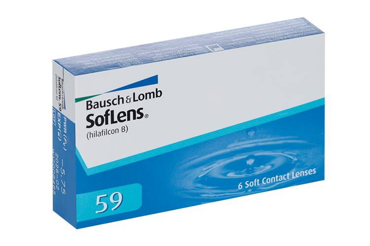 Линзы Bausch+Lomb SofLens 59 контактные R 8.6 (диоптрия -5,75), 6 шт