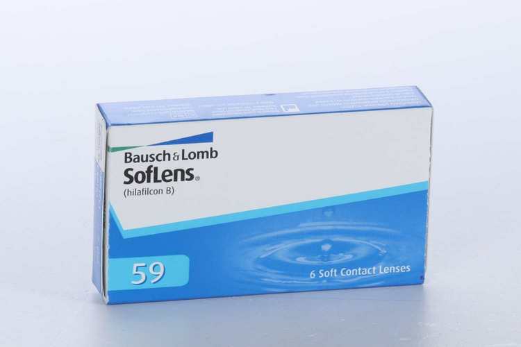 Линзы Bausch+Lomb SofLens 59 контактные R 8.6 (диоптрия -7,0), 6 шт