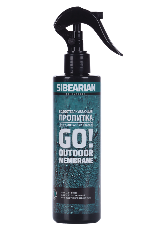Водоотталкивающая пропитка GO!OUTDOOR MEMBRANE Sibearian д/мембранных тканей, 250 мл