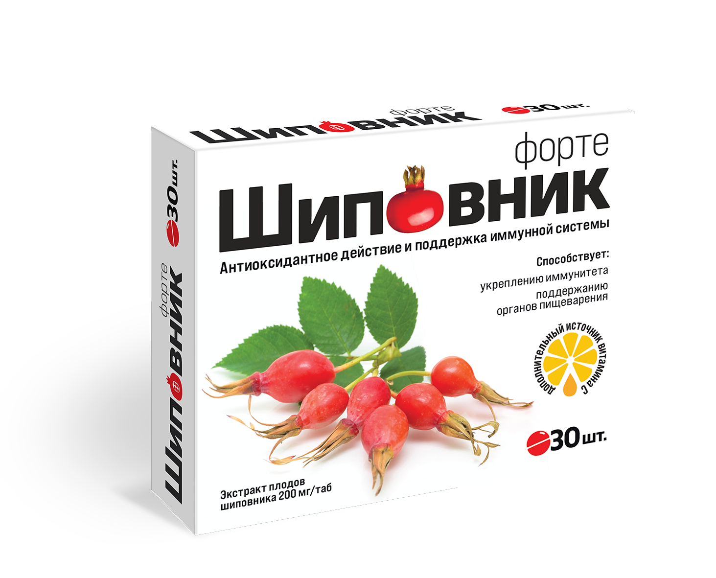 Шиповник Форте, 30 шт, таблетки