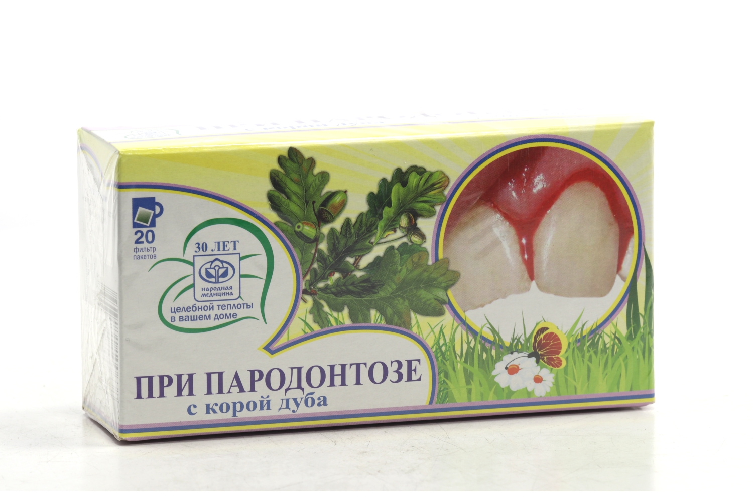 Фитолюкс-27 с корой дуба при пародонтозе, 1,5 г, 20 шт, фильтр-пакет