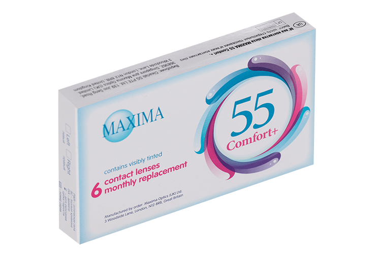 Линзы Максима 55 Комфорт плюс (диоптрия -5,0), 6 шт