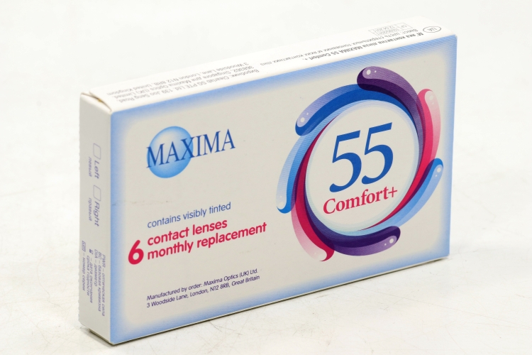 Линзы Максима 55 Комфорт плюс (диоптрия -4,0), 6 шт