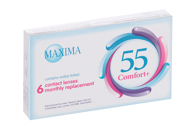 Линзы Максима 55 Комфорт плюс (диоптрия -2,25), 6 шт