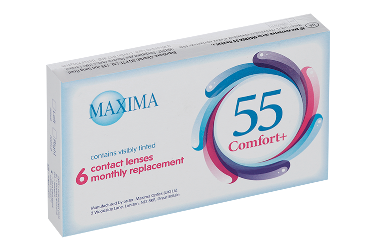 Линзы Максима 55 Комфорт плюс (диоптрия -3,25), 6 шт