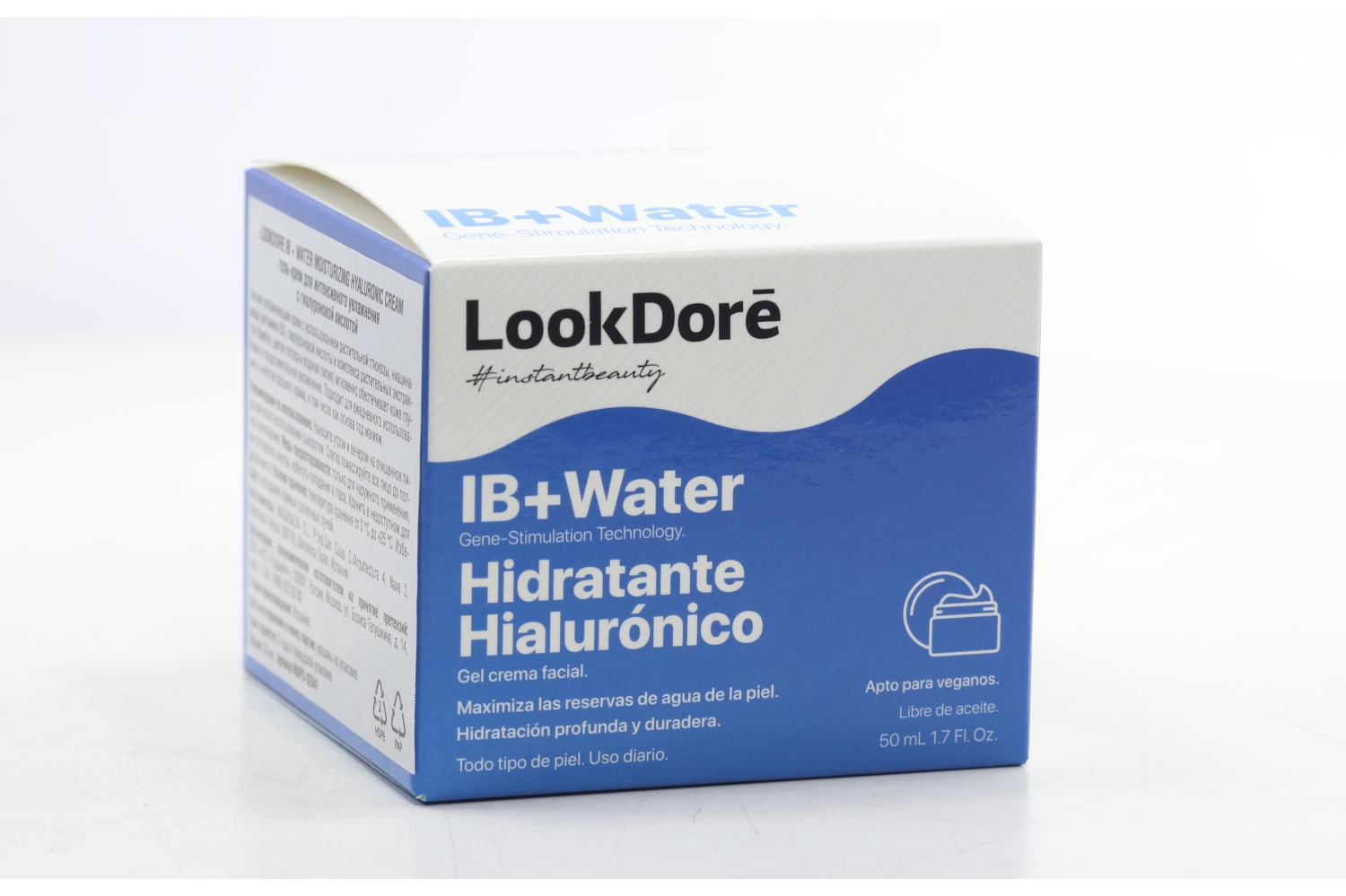 Гель-крем д/интенс увлаж Lookdore IB+Water Moisturizing Hyaluronic Cream, 50 мл, (8435534409050)