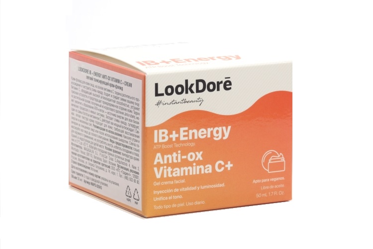 Крем-флюид тонизирующий Lookdore IB+Energy Anti-Ox Vitamin C+, 50 мл, (8435534409074)