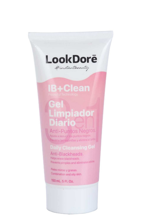 Гель очищающий 3в1 от черн точек Lookdore IB+Clean Daily Cleansing 3in1, 150 мл, (8436550777536)