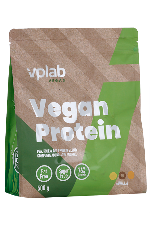 Vegan Protein VPLAB ваниль, 500 г