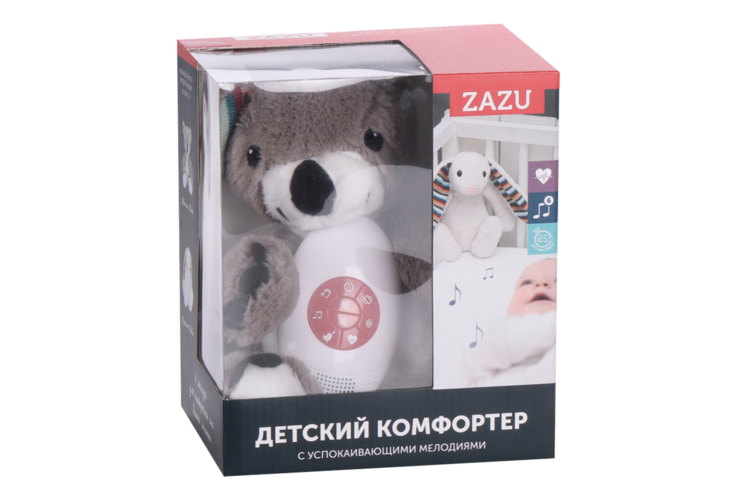 Игрушка-комфортер ZAZU с успокаивающими мелодиями
