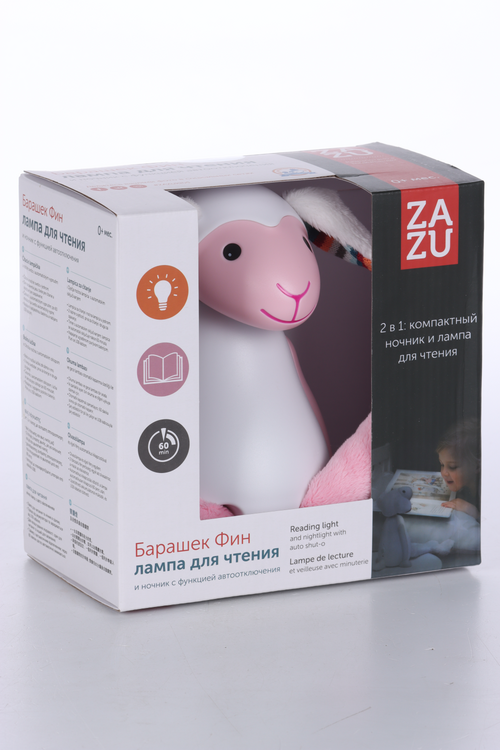 Ночник ZAZU барашек Фин розовый