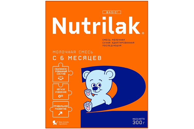 Смесь Нутрилак 2 (6-12 мес), 300 г