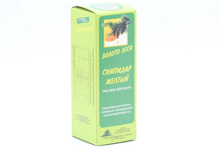 Раствор д/ванн Скипидар желтый Золото Леса, 250 г