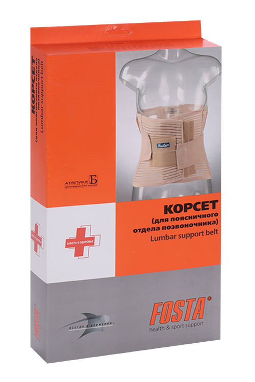 Корсет FOSTA поясничный облегченный сетчатый упруг пластины/эластич ленты FS 5506 р XL