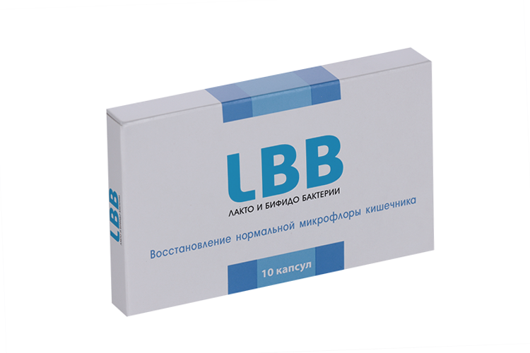 ЛББ лакто и бифидо бактерии, 10 шт, капсулы