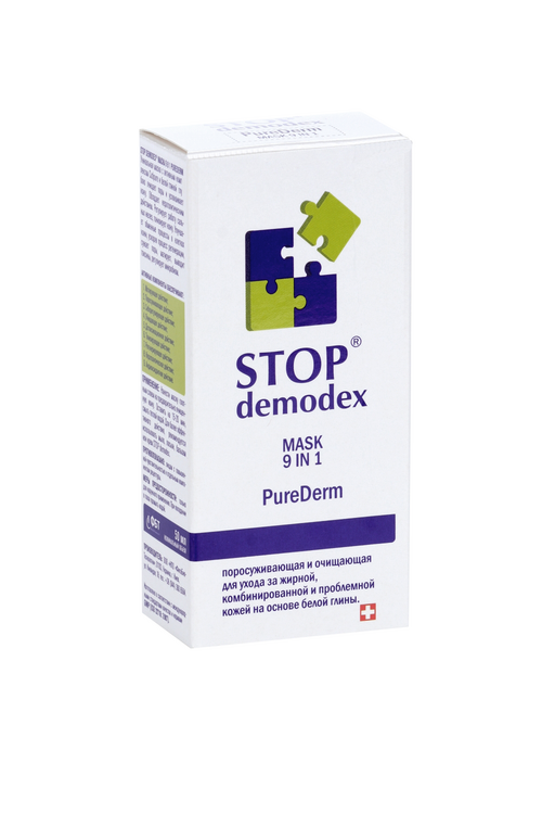 Маска Stop Demodex PureDerm 9 в 1, 50 мл