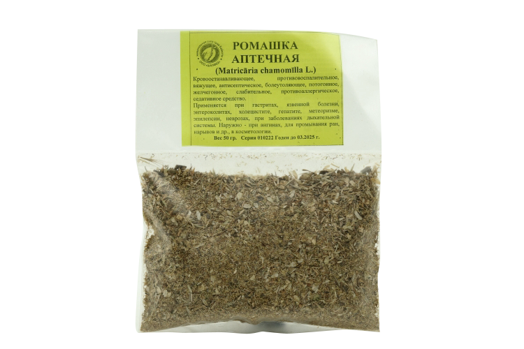 Ромашка аптечная, 50 г, цветки  (4606675006628)