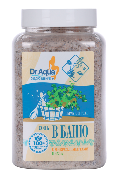 Скраб Dr Aqua Оздоровление Соль В БАНЮ пихта, 850 г