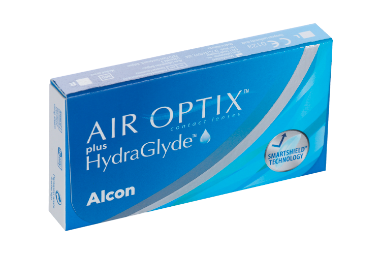 Линзы Алкон Air Optix plus HydraGlyde конт план замены (диоптрия -2,25), 3 шт