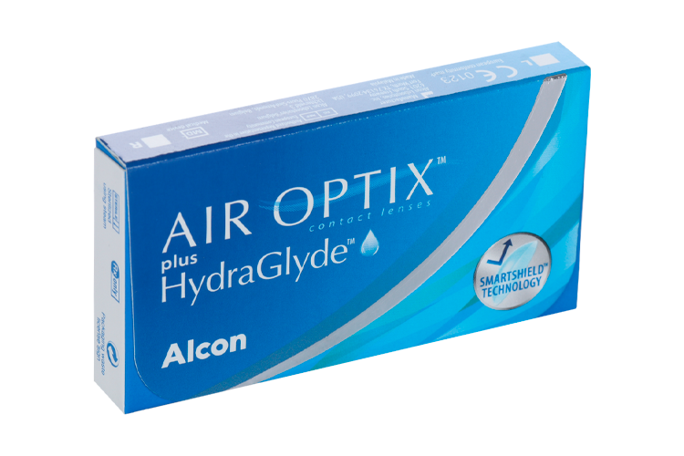 Линзы Алкон Air Optix plus HydraGlyde конт план замены (диоптрия -2,25), 6 шт