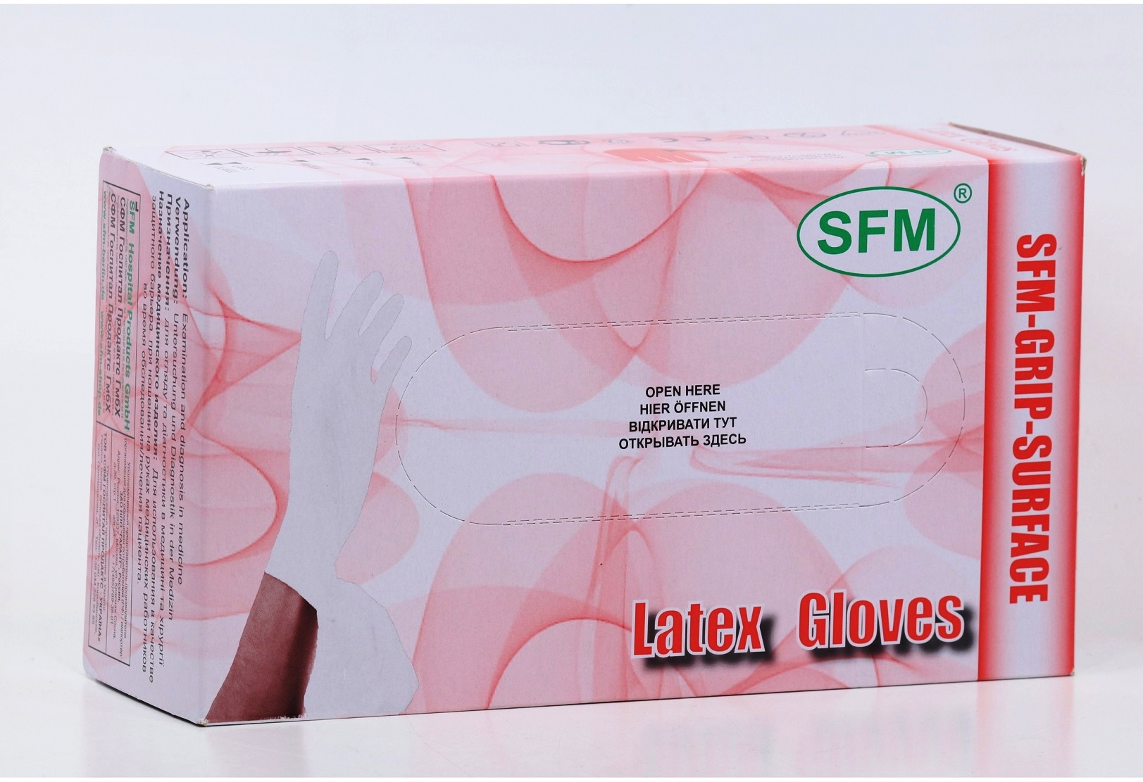 Перчатки SF Gloves диагност латекс н/стер неопудр пара M, 50 шт
