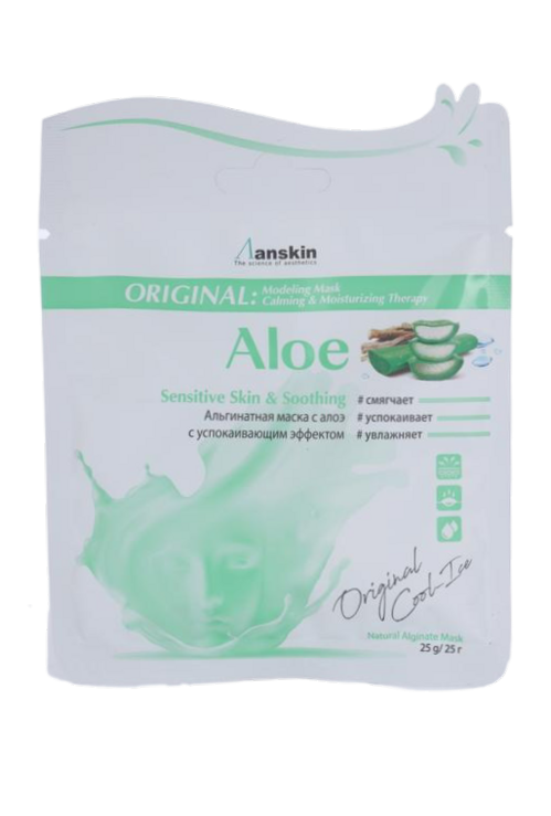 Маска Anskin Aloe Modeling Refill альгинатная успок, 25 г, саше арт АН150