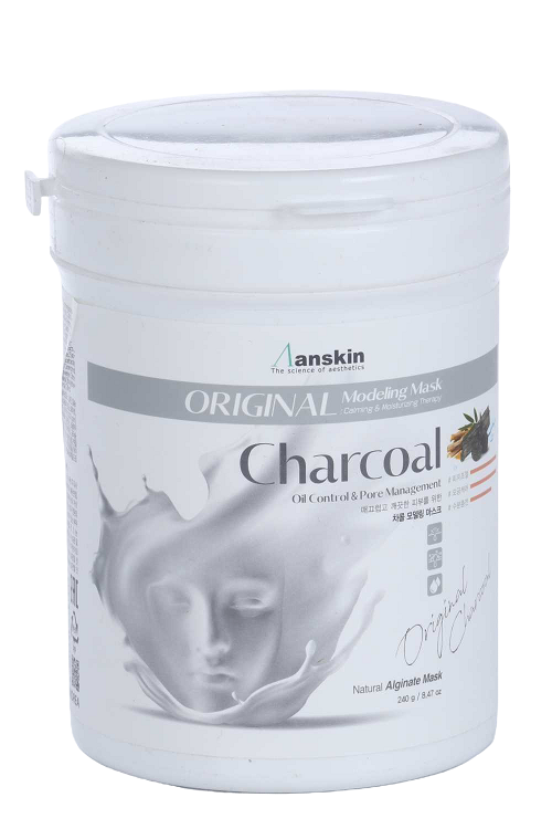 Маска Anskin Charcoal Modeling Container альгинатная д/жирной кожи с расшир порами, 240 г, арт АН13
