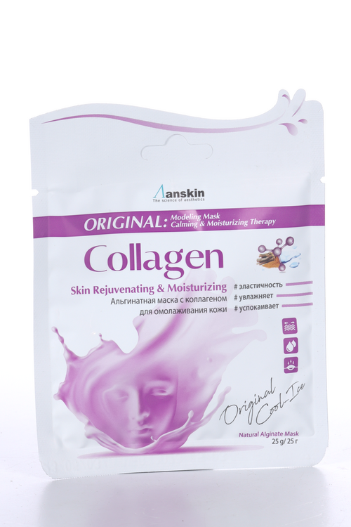 Маска Anskin Collagen Modeling Refill альгинатная укрепляющ, 25 г, саше  арт АН101
