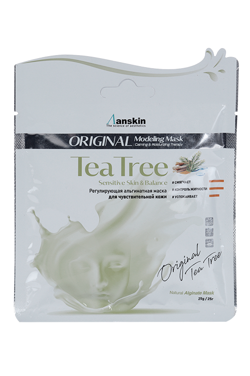 Маска Anskin Teatree Modeling Refill альгинатная, 25 г, саше  арт АН202